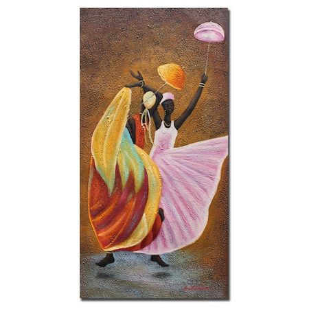Antonio 'Dance Of Praise' Canvas Art,24x47